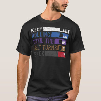 Camiseta Seguir girando hasta que el cinturón se vuelva neg