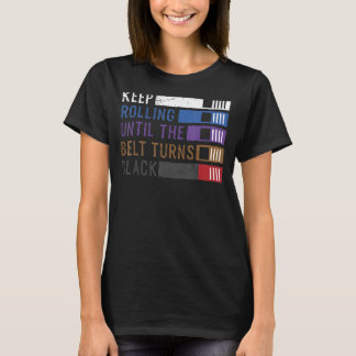 Camiseta Seguir girando hasta que el cinturón se vuelva neg