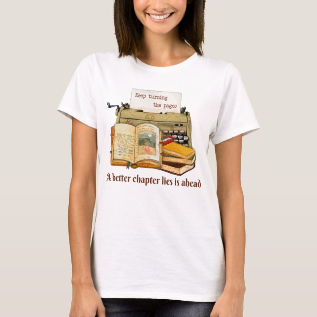 Camiseta Seguir Girando Las Páginas (Anverso)