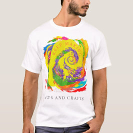 Camiseta Seguir haciendo arte y artesanías tinciones digita