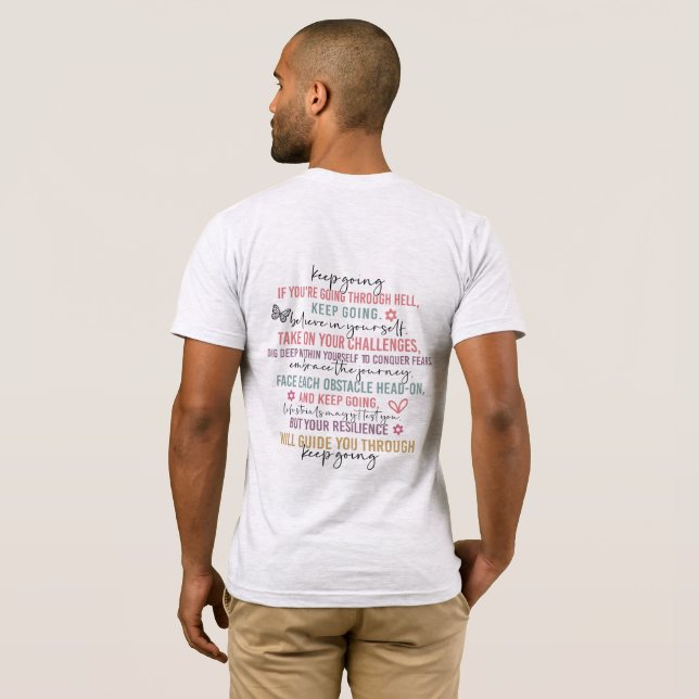 Camiseta Seguir siempre andando (Reverso completo)