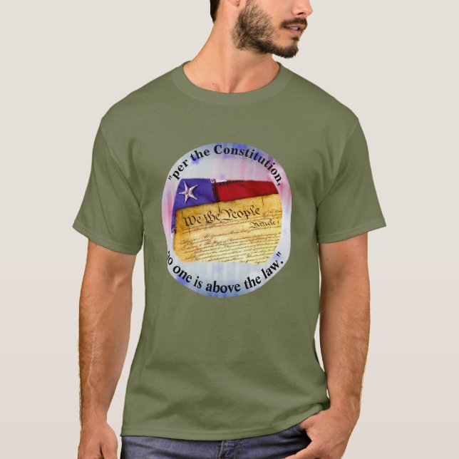 Camiseta "según la Constitución, nadie está por encima de l (Anverso)