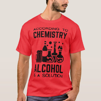 Camiseta Según La Química, El Alcohol Es Una Solución