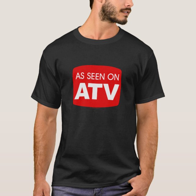 Camiseta Según lo visto en ATV (patio 4-Wheeler 3-Wheeler) (Anverso)