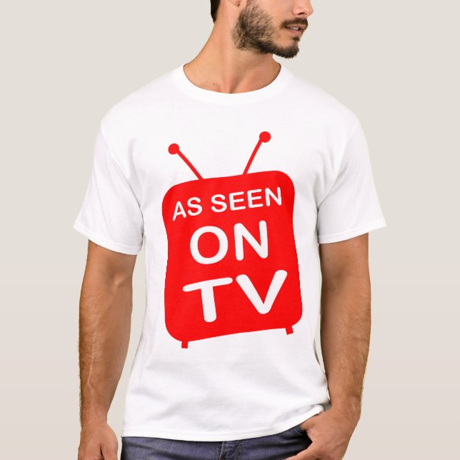 Camiseta Según lo visto en la TV (Anverso)