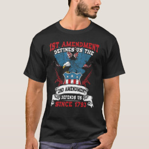 Camiseta Segunda Enmienda De Eagle De La Bandera Estadounid