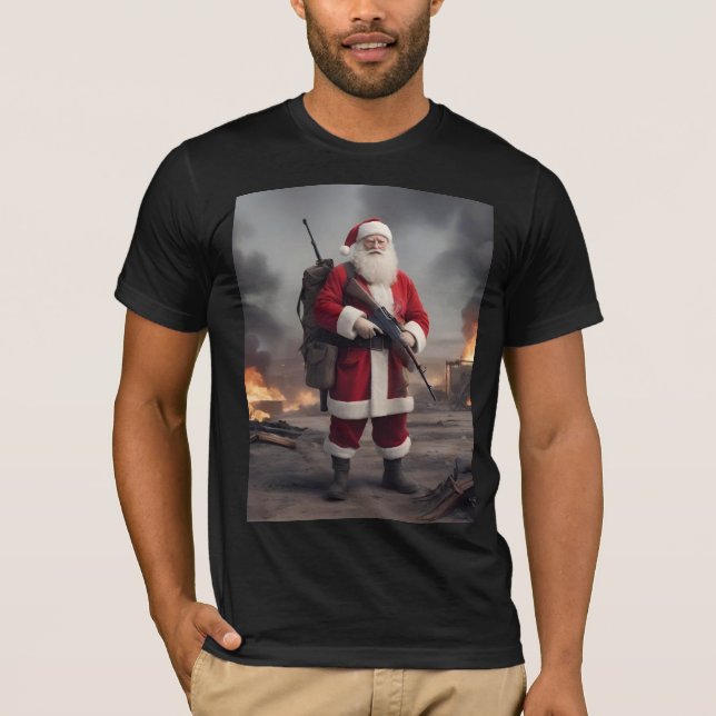 Camiseta Segunda Enmienda Santa Funny Navidades (Anverso)