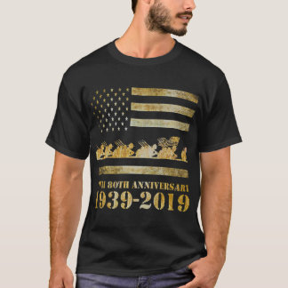 Camiseta Segunda Guerra Mundial 80 Aniversario de Veteranos