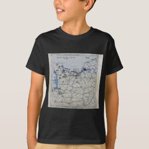 Camiseta Segunda Guerra Mundial día D mapa 6 de junio de