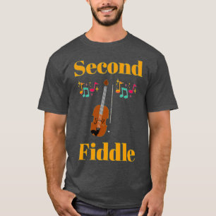Camiseta Segunda idea vintage de Navidades de violín para n