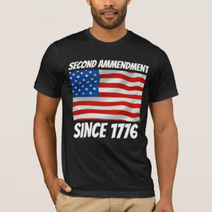 CAMISETA SEGUNDA SEGUNDA ENMIENDA 1776 CAMISAS PATRIOTAS