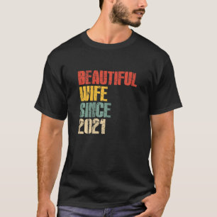 Camiseta Segundo aniversario Boda para mujeres por su guapo