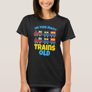 Camiseta Segundo año de Fiesta de Cumpleaños de Trenes de 2