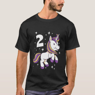 Camiseta Segundo Chica de cumpleaños infantil para niños 2