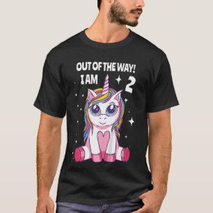 Camiseta Segundo Chica de cumpleaños infantil para niños 2