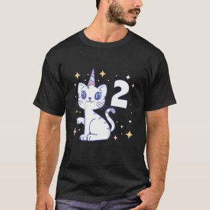 Camiseta Segundo Chica de cumpleaños infantil para niños 2