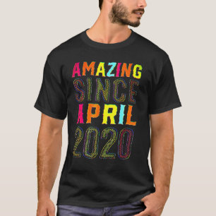 Camiseta Segundo cumpleaños de 2 años asombroso desde abril