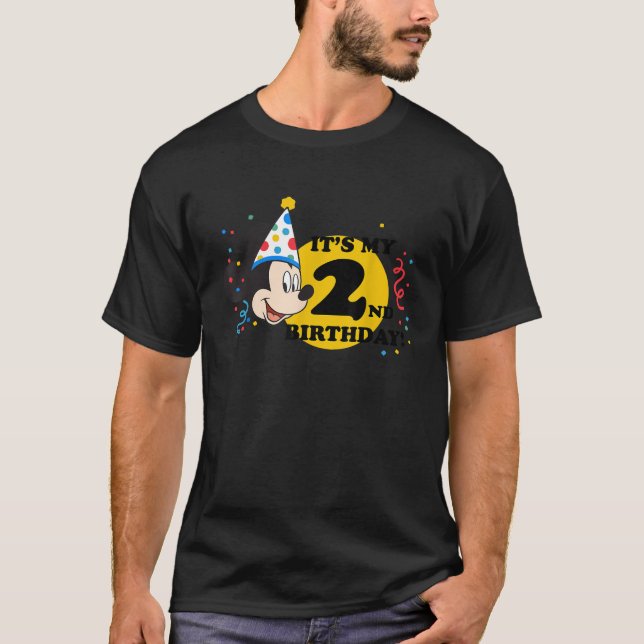 Camiseta Segundo cumpleaños de Disney Mickey Mouse (Anverso)