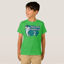 Camiseta Segundo cumpleaños del niño este delfín de Guay es