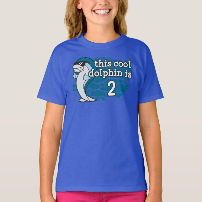 Camiseta Segundo cumpleaños del niño este delfín de Guay es (Anverso)