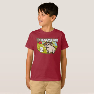 Camiseta ¡Segundo cumpleaños del niño hoy soy dos! Cerdo cú