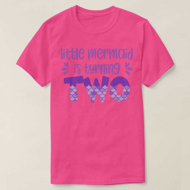 Camiseta Segundo cumpleaños para chica con escalas de siren (Diseño del anverso)