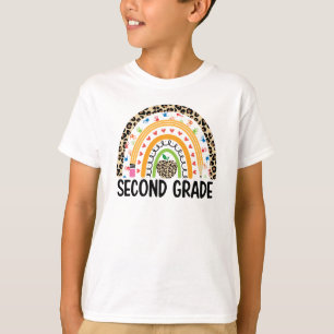 Camiseta Segundo curso de arcoiris colorido