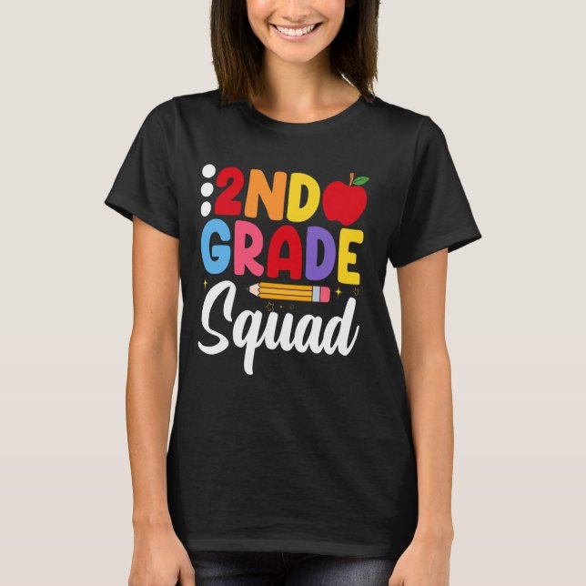 Camiseta Segundo curso de profesores de escuadrón infantil  (Anverso)