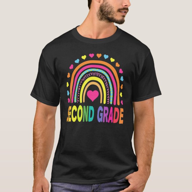Camiseta Segundo grado Chicas arcoiris Equipo de profesores (Anverso)