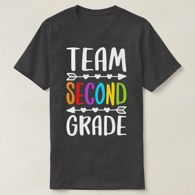Camiseta Segundo grado de equipo de estudiante de segundo g (Diseño del anverso)