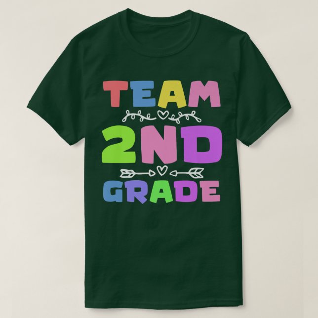 Camiseta Segundo Grado De Equipo De Vuelta A La Escuela Seg (Diseño del anverso)