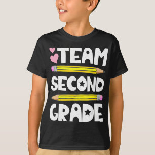 Camiseta Segundo Grado De Equipo Divertido De Vuelta A La E
