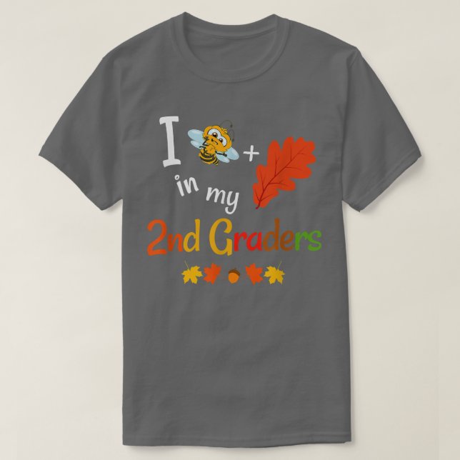 Camiseta Segundo Grado De Maestra Otoño Segundo Grado De Vu (Diseño del anverso)