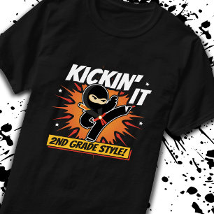 Camiseta Segundo Grado - De Vuelta A La Escuela - Ninja - S