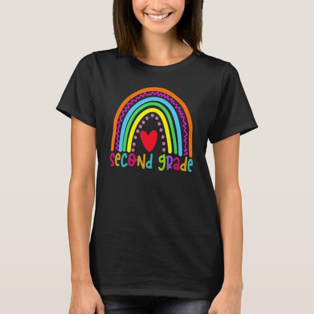 Camiseta Segundo Grado del Equipo Arcoiris Segundo Primer D (Anverso)