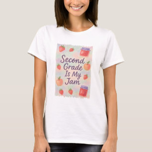 Camiseta Segundo Grado Es Mi Mermelada Cute Fresa De Regres