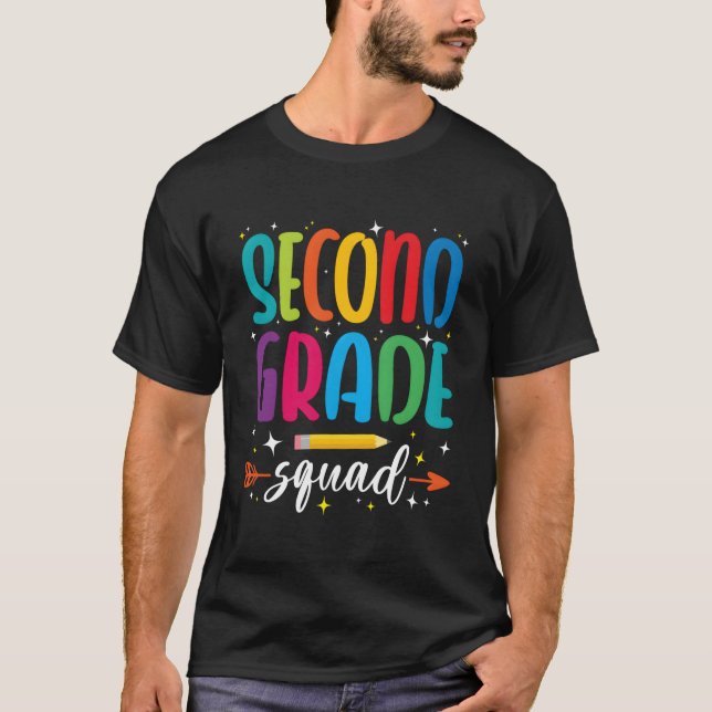 Camiseta Segundo Grado Escuadrón 2º Grader De Vuelta A La E (Anverso)