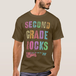 Camiseta SEGUNDO GRADO ROCKS Maestra Rockstar 2º Grader