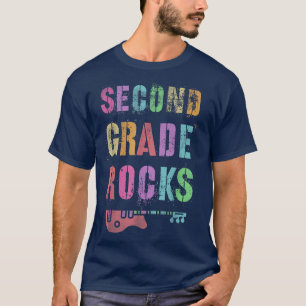 Camiseta SEGUNDO GRADO ROCKS Maestra Rockstar 2º Grader 