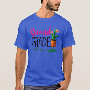 Camiseta Segundo Grado We Sharp Together Cactus Teacher Gif