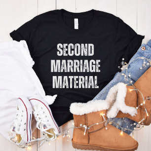 Camiseta Segundo Material Matrimonial, Divorcio Divertido D
