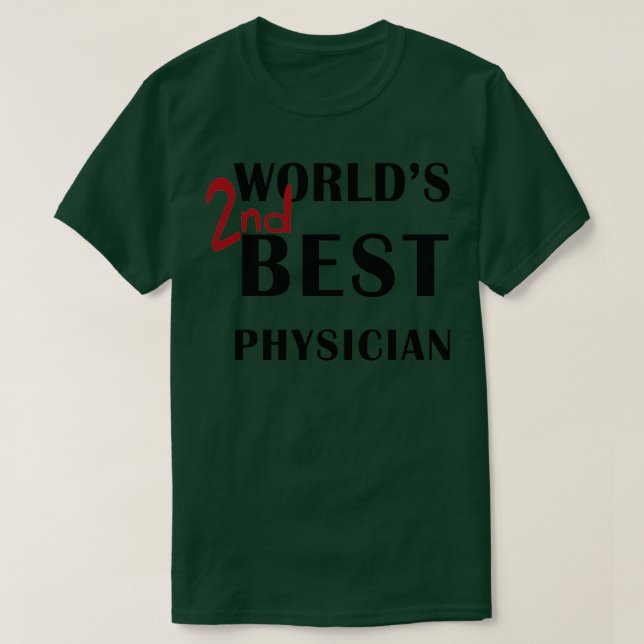 Camiseta Segundo Mejor Médico de Worldx27 (Diseño del anverso)