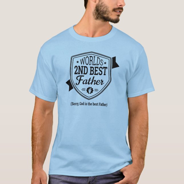 Camiseta Segundo Mejor Padre del Mundo (Anverso)