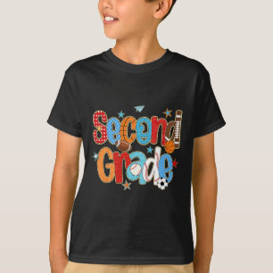 Camiseta Segundo niño de 2do grado vende bocetos de fútbol 
