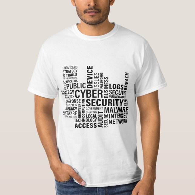 Camiseta Seguridad cibernética (Anverso)
