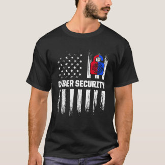 Camiseta Seguridad cibernética Analista Certificación de Se