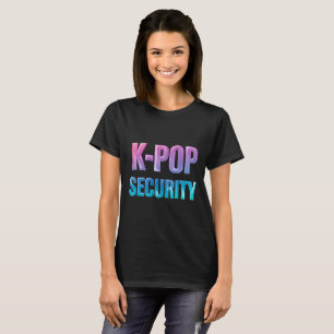 Camiseta Seguridad de K-Pop Concierto de Música Pop Coreana