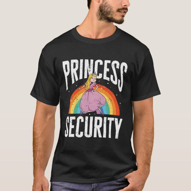 Camiseta Seguridad de la princesa de papá (Anverso)