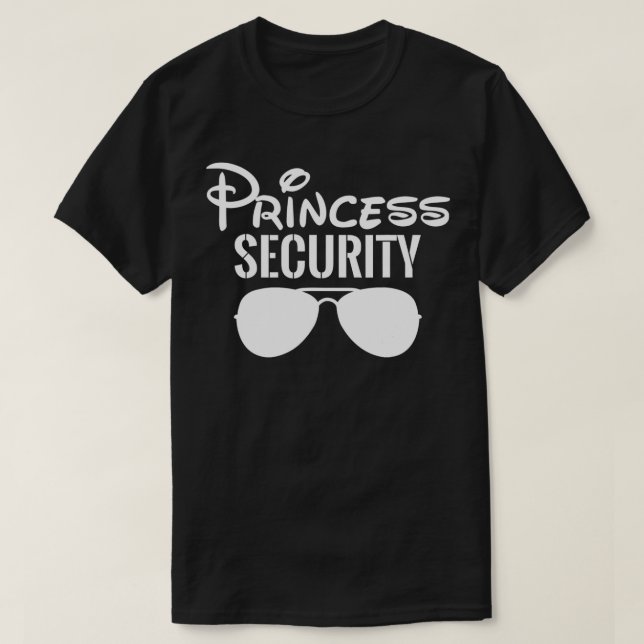 Camiseta Seguridad de la princesa: regalos perfectos para p (Diseño del anverso)