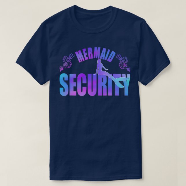 Camiseta Seguridad De La Sirvienta Merdad Mermen Sirena Cum (Diseño del anverso)